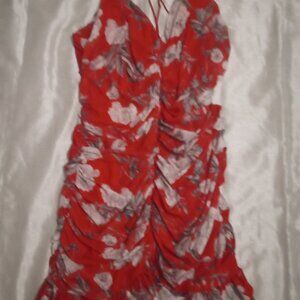 Fashion Nova women's party dress red/white paisley size3X
